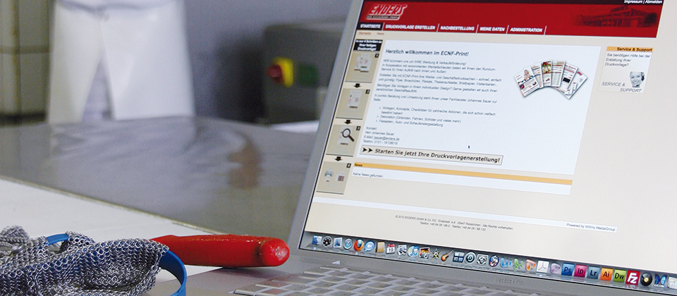 Enders Werbung & Verkaufsförderung fleischereien metzgereien flyer handzettel plakate selber gestalten enders